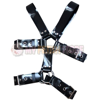 (DM298) Pure hand made real leather conquer harness with chest strap bondage belt fetish equipment fetish wear